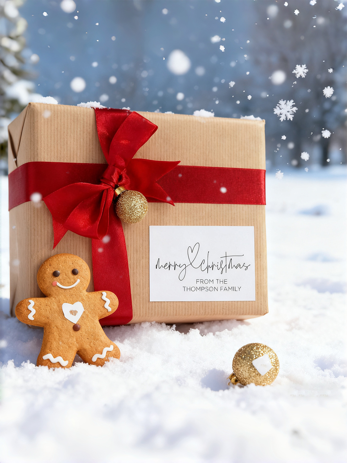 Custom Christmas Gift Sealing Stickers